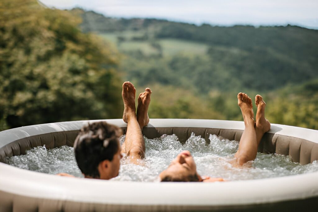 pain relief from hot tubs